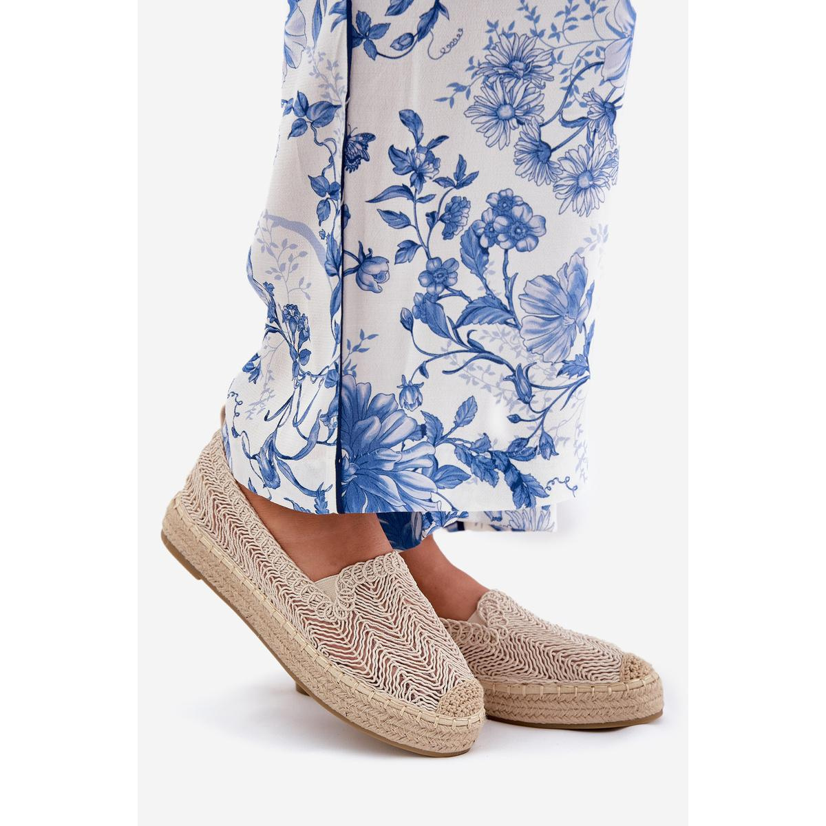 Dámske Espadrilky na Platforme Béžové Vinceza 17392 - Béžová
