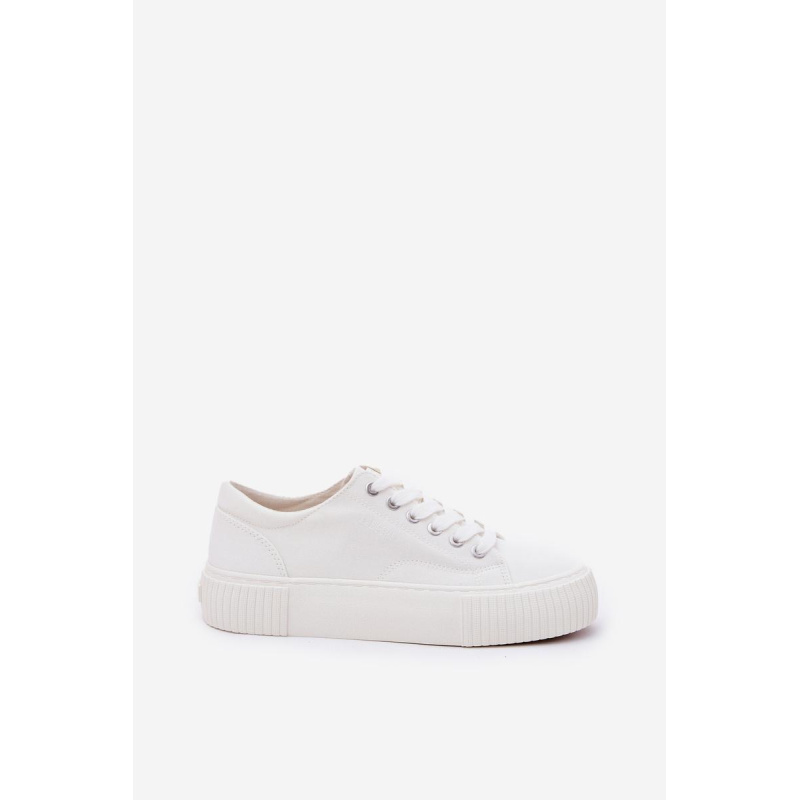 Textilné Dámske Tenisky Big Star RR274405 Biele - Biela