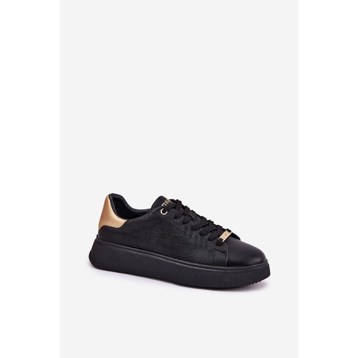 Dámske Sneakers Z Eko Kože Big Star RR274257 Čierne - Čierna