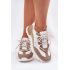 Kožené Polobotky Sneakers Dámske Artiker 56C1738 Béžovo-Zlaté - Zlatá || Béžová
