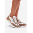 Kožené Polobotky Sneakers Dámske Artiker 56C1738 Béžovo-Zlaté - Zlatá || Béžová