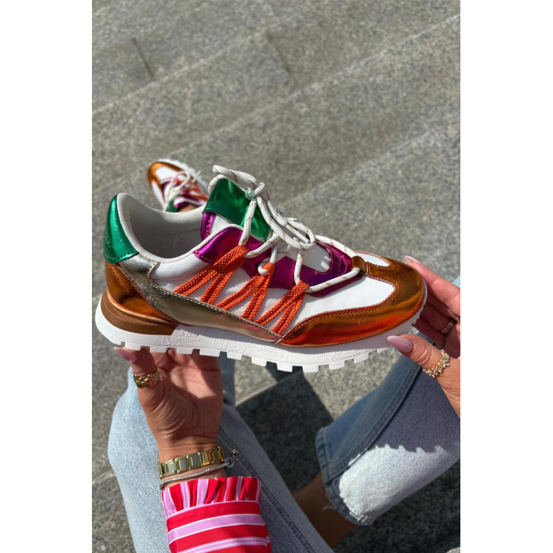 Kožené Polobotky Tenisky Dámske Artiker 56C1737 Mmulticolor - Viacfarebné