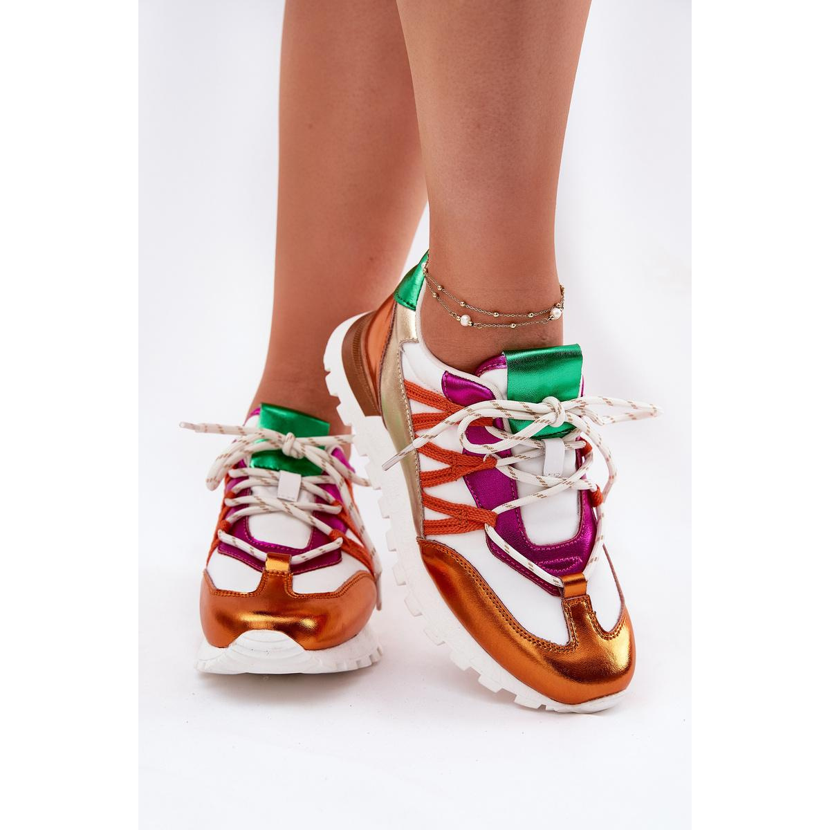 Kožené Polobotky Tenisky Dámske Artiker 56C1737 Mmulticolor - Viacfarebné
