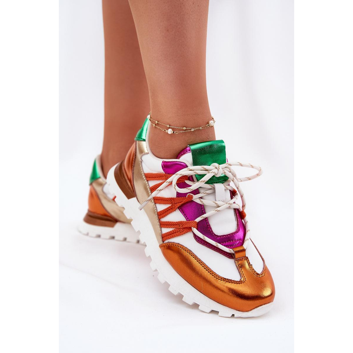 Kožené Polobotky Tenisky Dámske Artiker 56C1737 Mmulticolor - Viacfarebné