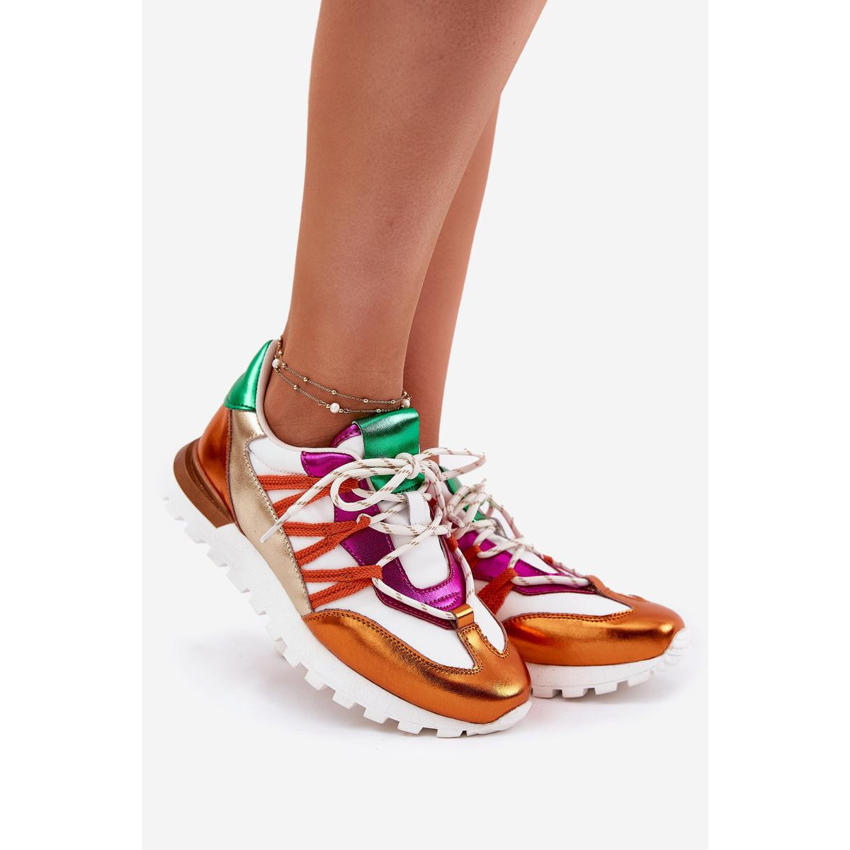 Kožené Polobotky Tenisky Dámske Artiker 56C1737 Mmulticolor - Viacfarebné