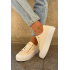Dámske Tenisky S Čipkou Lee Cooper LCW-25-31-3440L Béžové - Béžová