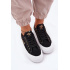 Dámske textilné tenisky na platforme Lee Cooper LCW-25-31-3431L čierne
