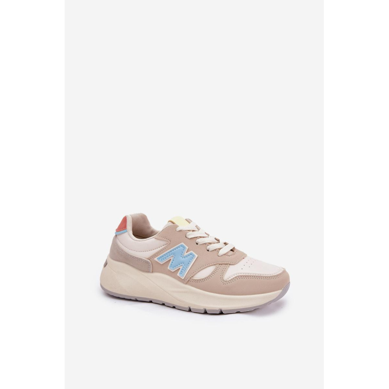 Dámske Sneakers Na Platforme Béžové Tenanela