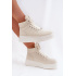 Vysoké Dámske Sneakers Na Platforme Béžové Tillive - Béžová