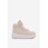 Vysoké Dámske Sneakers Na Platforme Béžové Tillive - Béžová