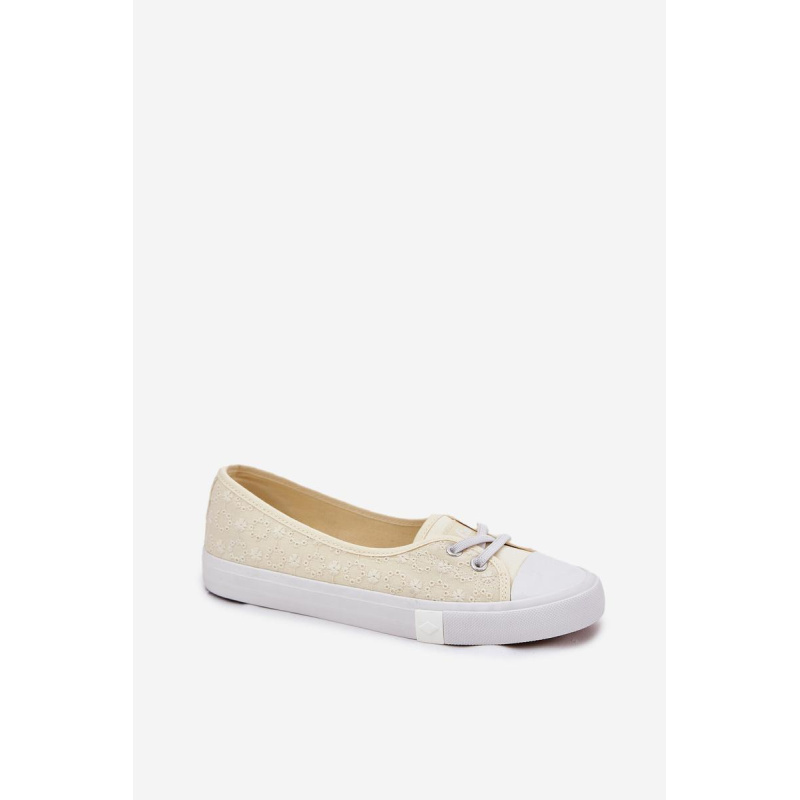 Dámske Tenisky S Vyšívaním Lee Cooper LCW-25-31-3445L Béžové - Béžová