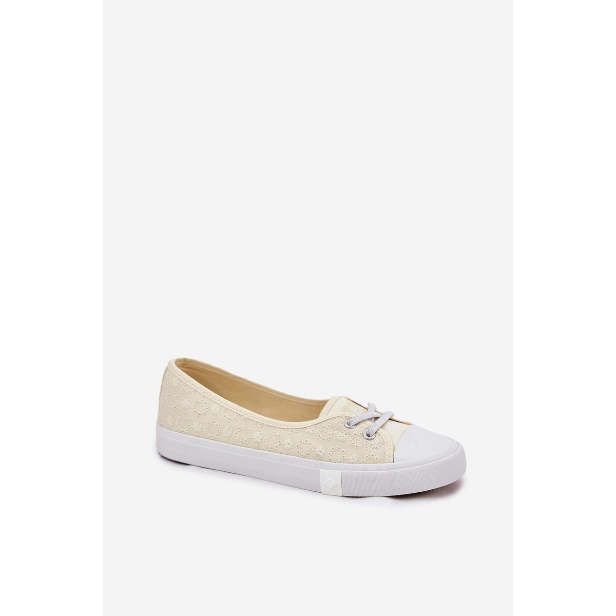Dámske Tenisky S Vyšívaním Lee Cooper LCW-25-31-3445L Béžové - Béžová