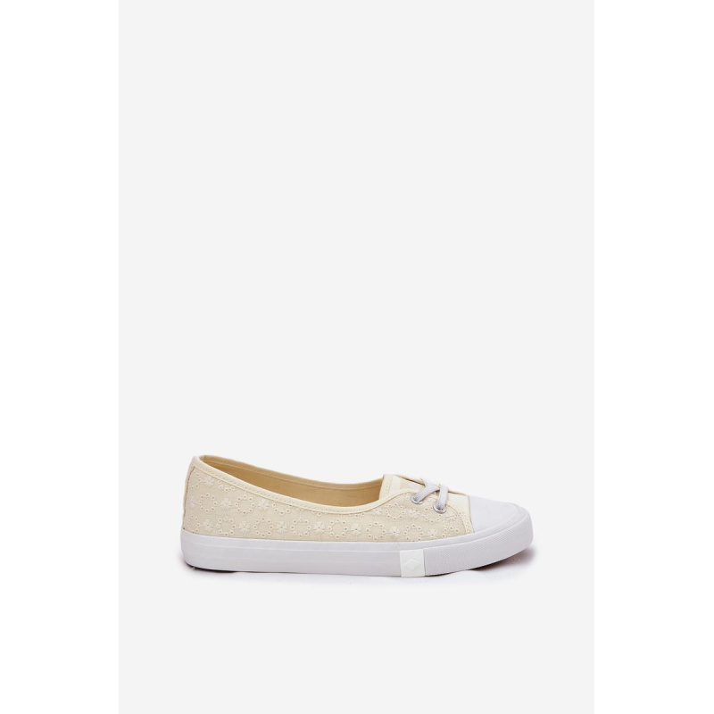 Dámske Tenisky S Vyšívaním Lee Cooper LCW-25-31-3445L Béžové - Béžová