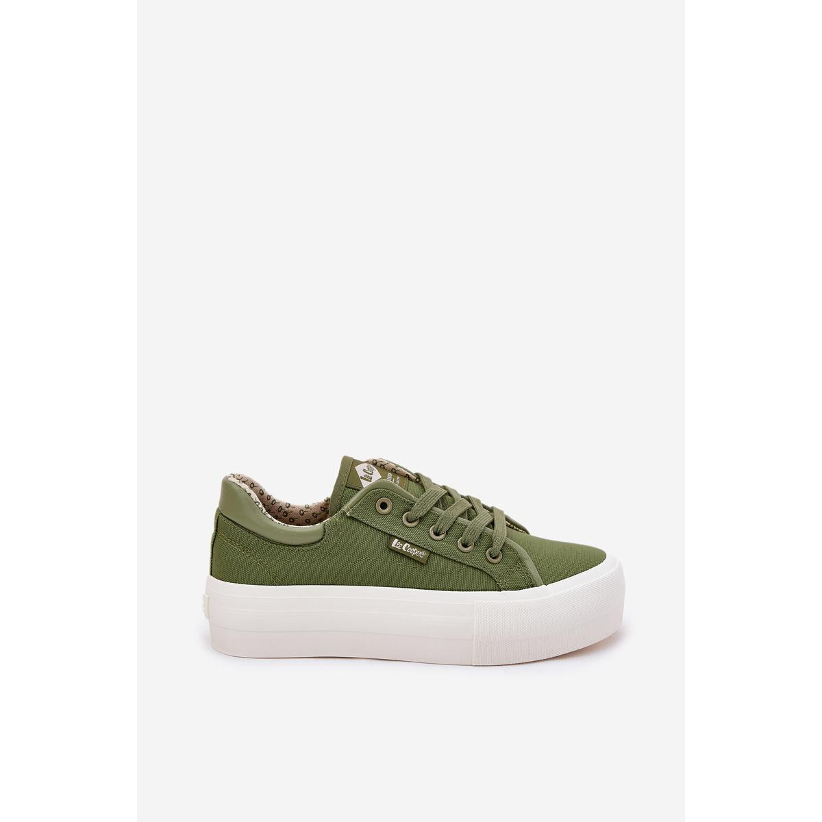 Dámske Tenisky Na Platforme Lee Cooper LCW-25-31-3449L Zelené - Odtiene zelenej