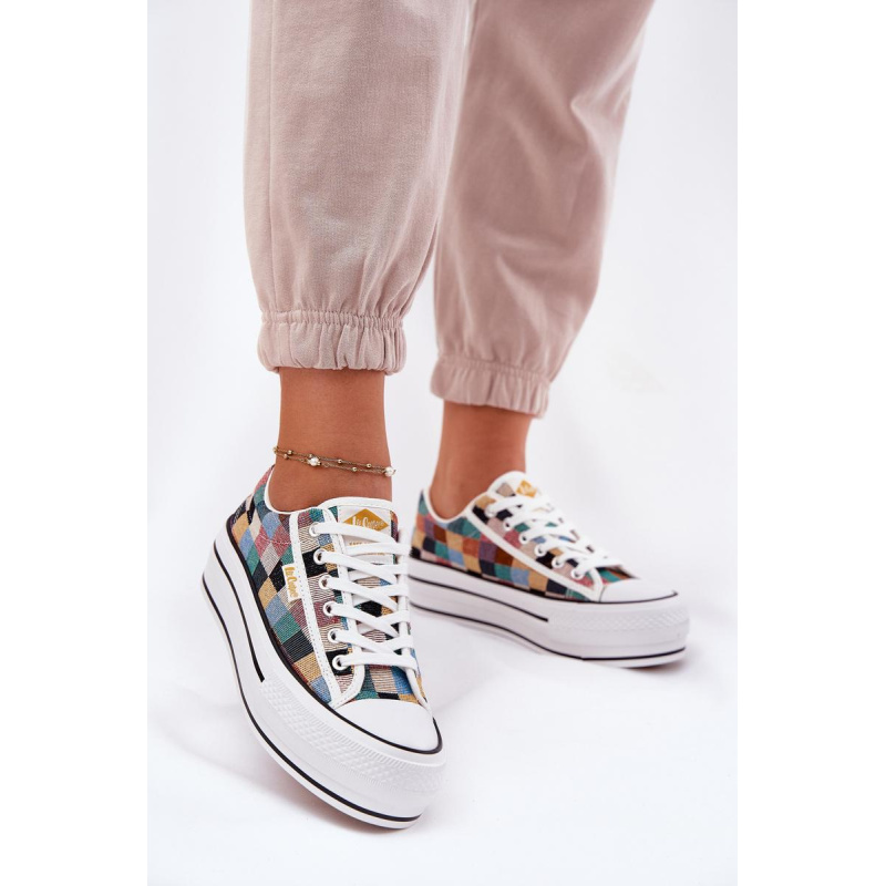 Vzorkované Dámske Tenisky Na Platforme Lee Cooper LCW-25-31-3441L Viacfarebné