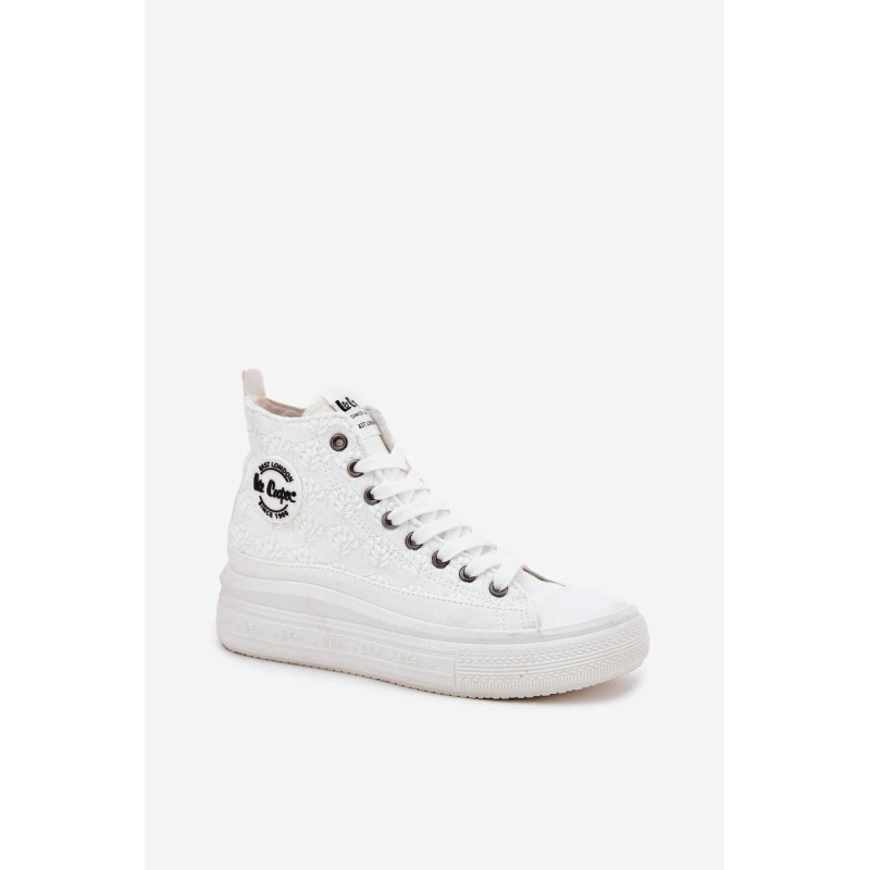 Dámske Tenisky Na Platforme Lee Cooper LCW-25-44-3209L Biele