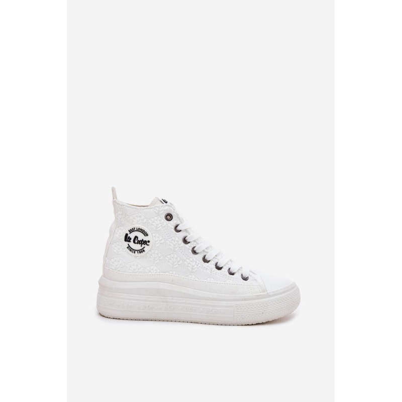Dámske Tenisky Na Platforme Lee Cooper LCW-25-44-3209L Biele