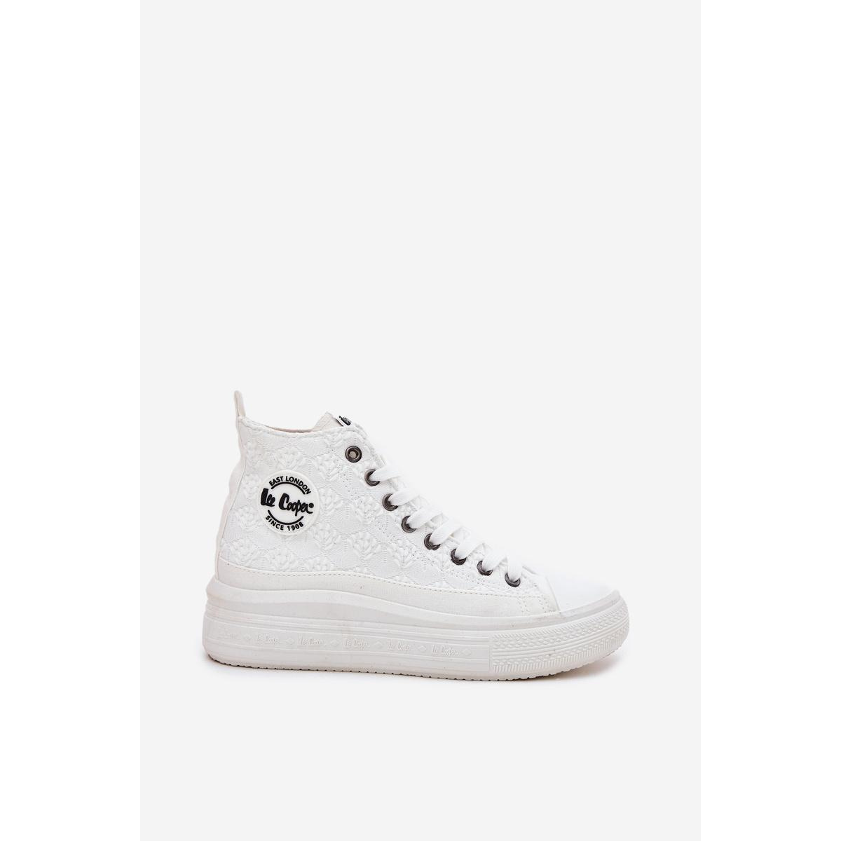 Dámske Tenisky Na Platforme Lee Cooper LCW-25-44-3209L Biele