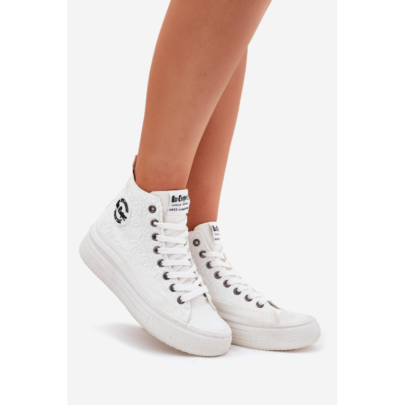 Dámske Tenisky Na Platforme Lee Cooper LCW-25-44-3209L Biele