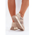 Semišové Sneakersy Na Platforme Dámske Big Star RR274897 HI-POLY SYSTEM Béžové - Béžová