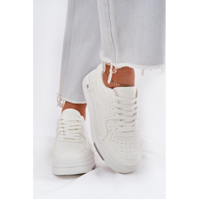 Nízke Dámske Sneakers Big Star RR274A310 HI-POLY SYSTEM Biele - Biela