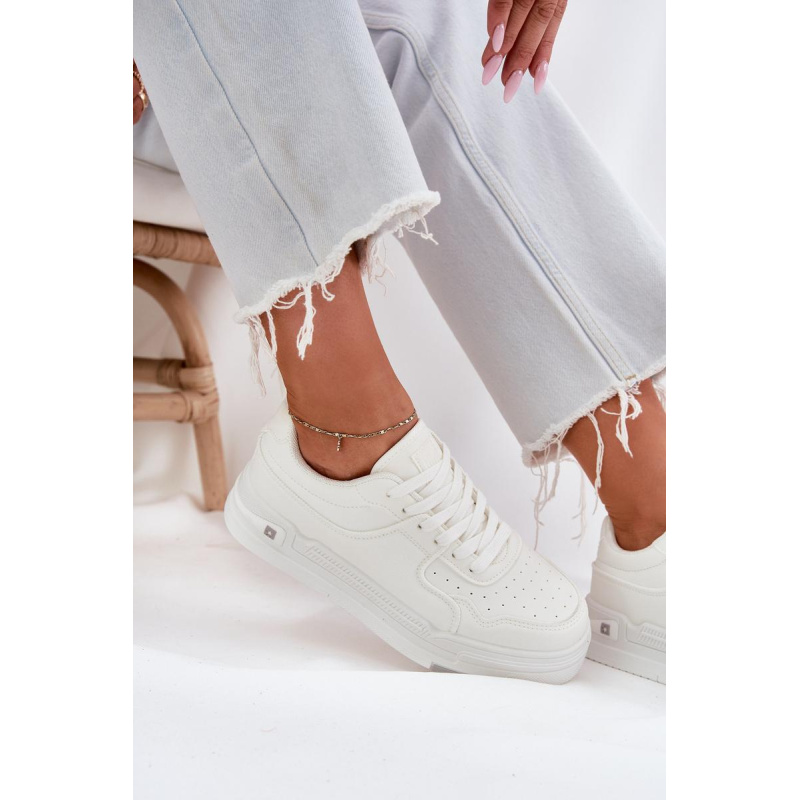 Nízke Dámske Sneakers Big Star RR274A310 HI-POLY SYSTEM Biele - Biela