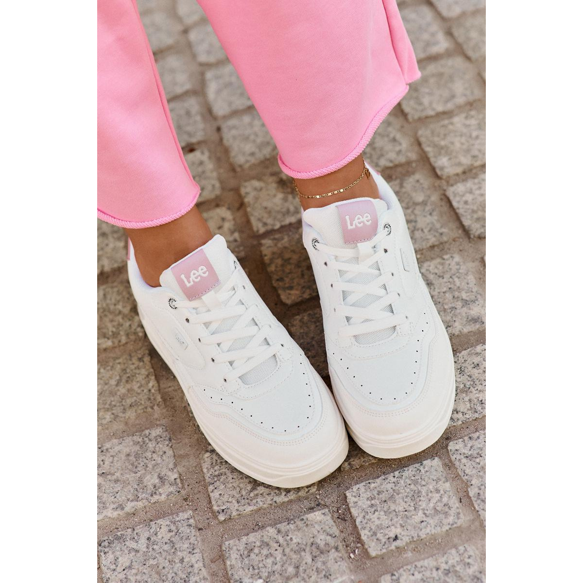 Dámske Tenisky Na Platforme LEE EMMA WOMEN LOW 50251014.00L Biele - Biela