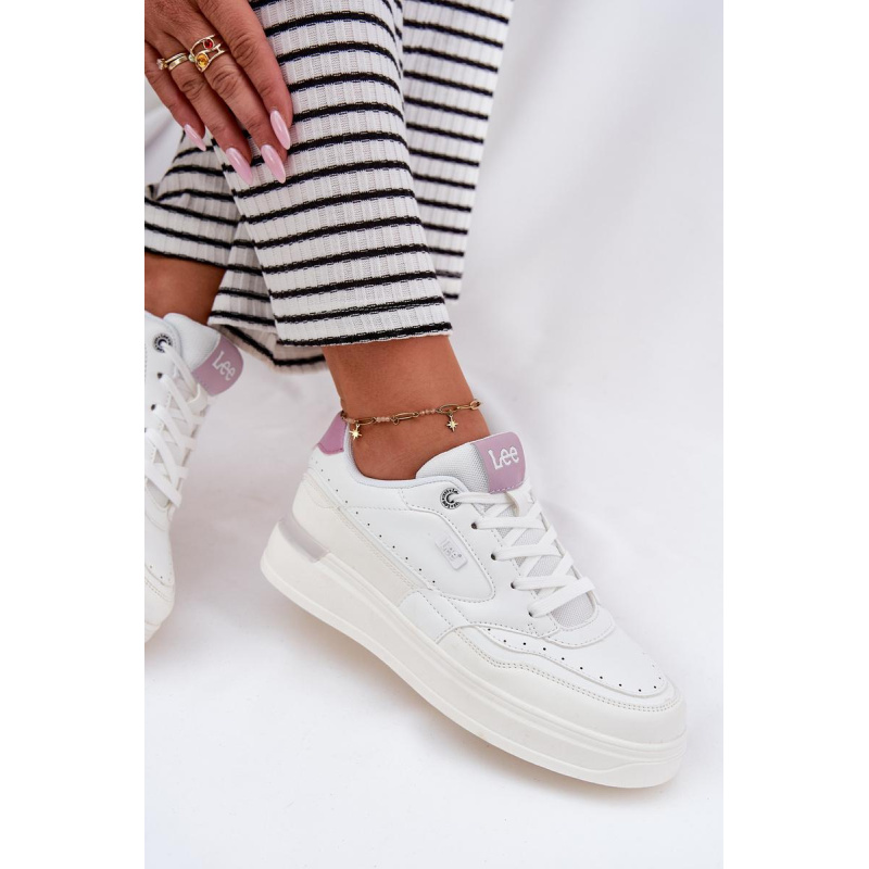 Dámske Tenisky Na Platforme LEE EMMA WOMEN LOW 50251014.00L Biele - Biela