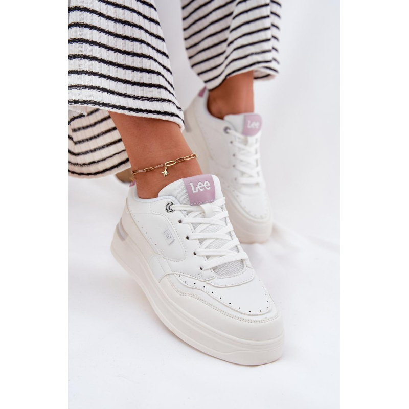 Dámske Tenisky Na Platforme LEE EMMA WOMEN LOW 50251014.00L Biele - Biela