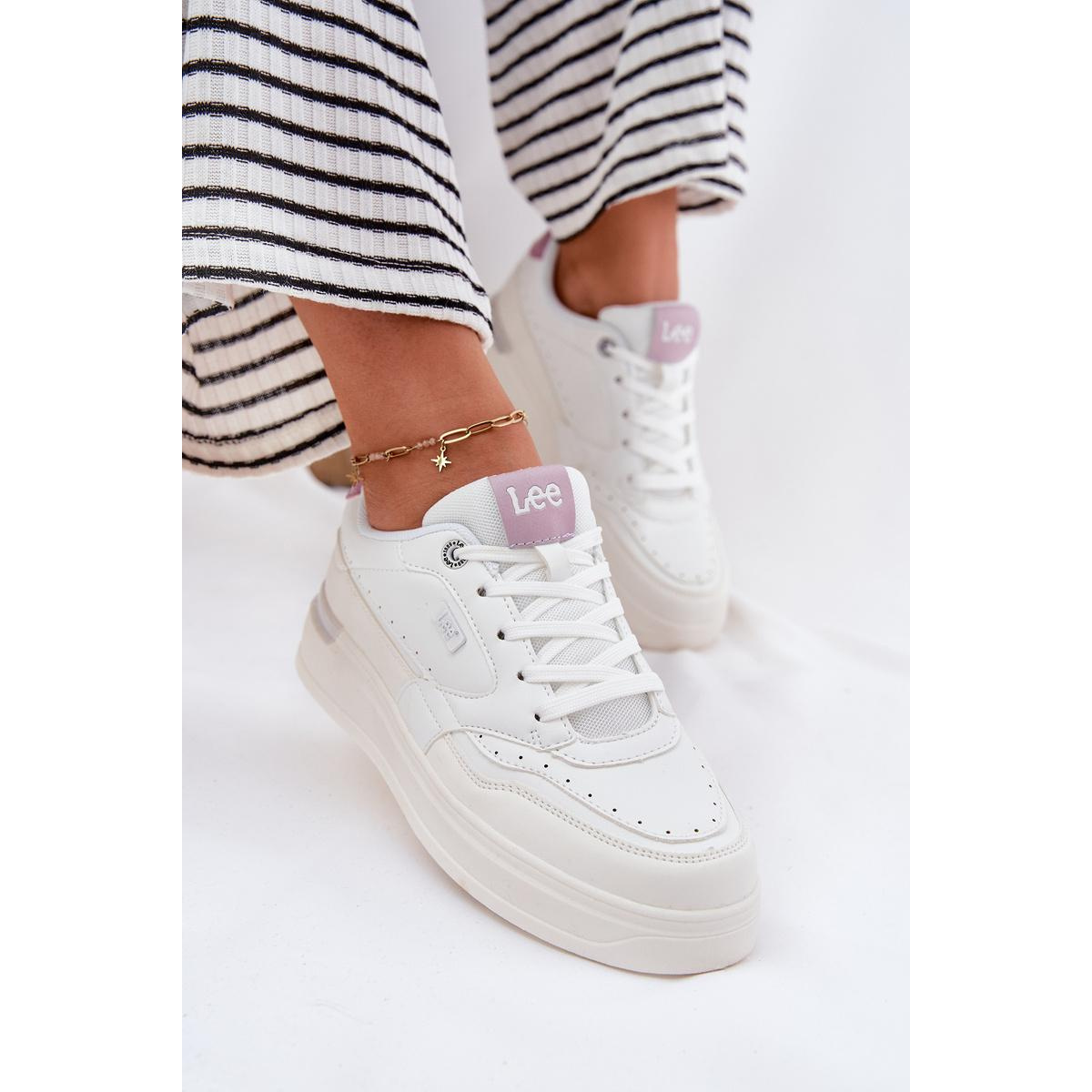 Dámske Tenisky Na Platforme LEE EMMA WOMEN LOW 50251014.00L Biele - Biela