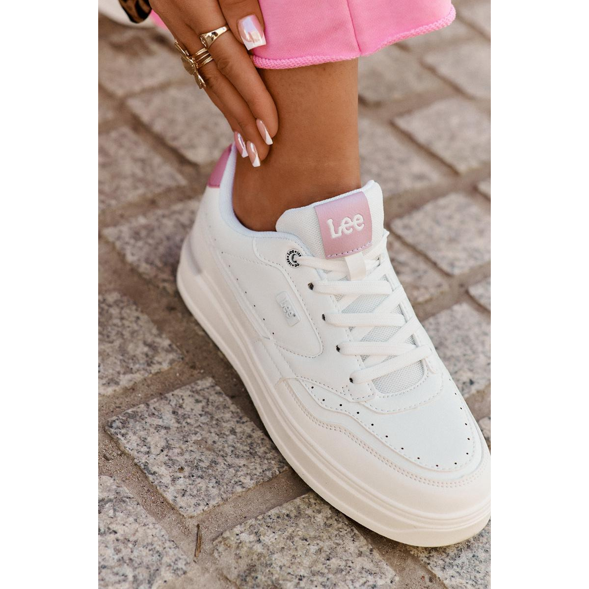 Dámske Tenisky Na Platforme LEE EMMA WOMEN LOW 50251014.00L Biele - Biela