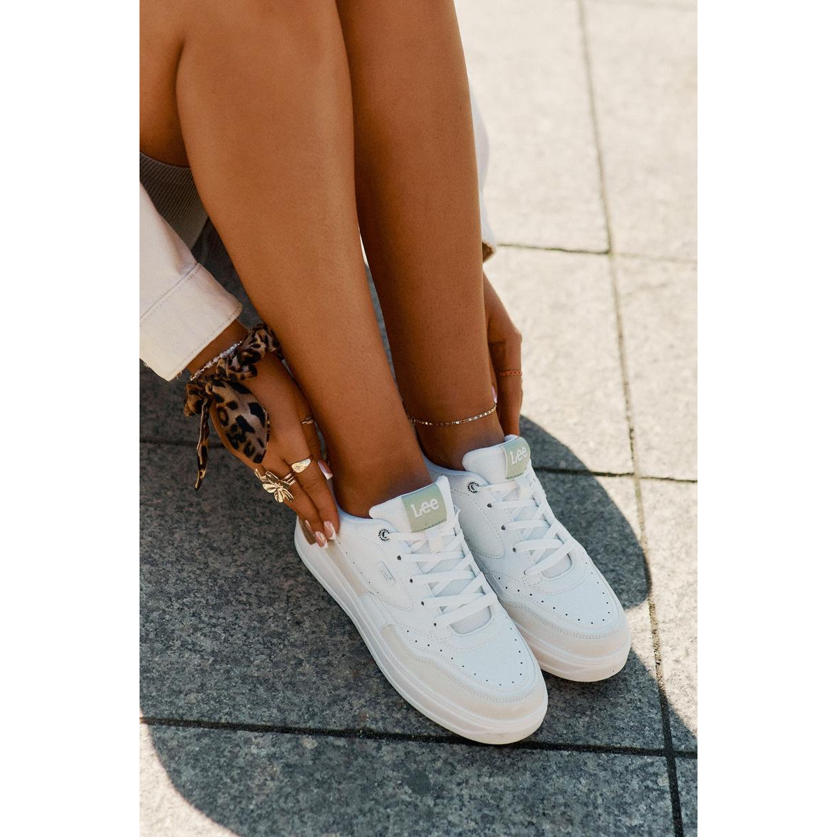 Dámske Tenisky Na Platforme LEE EMMA WOMEN LOW 50251014.04L Béžové - Béžová