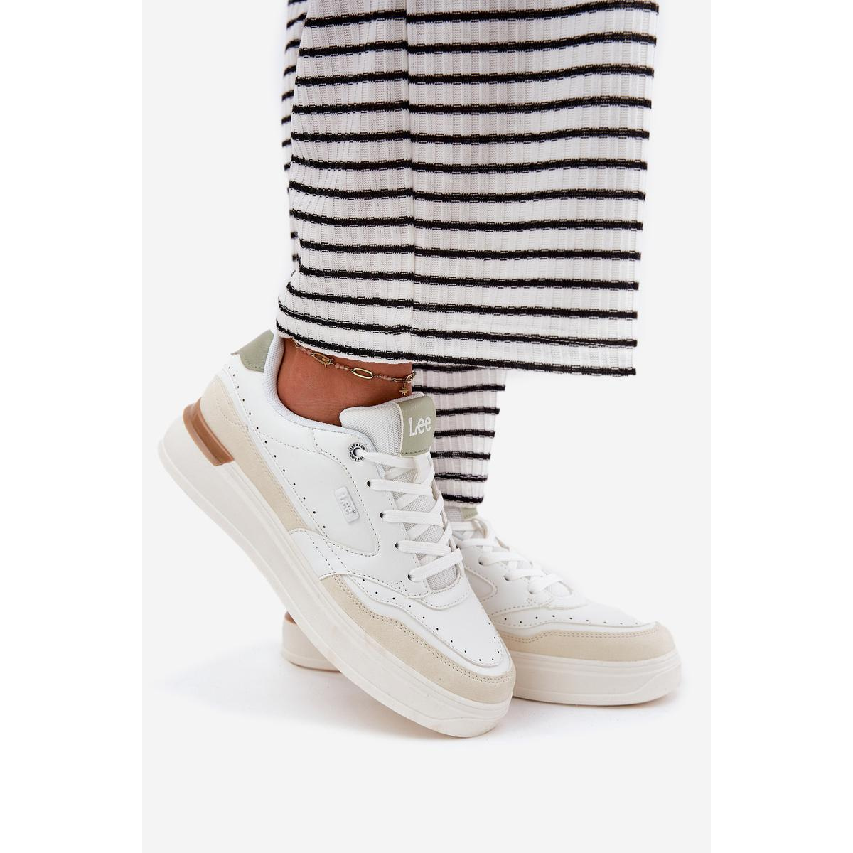 Dámske Tenisky Na Platforme LEE EMMA WOMEN LOW 50251014.04L Béžové - Béžová