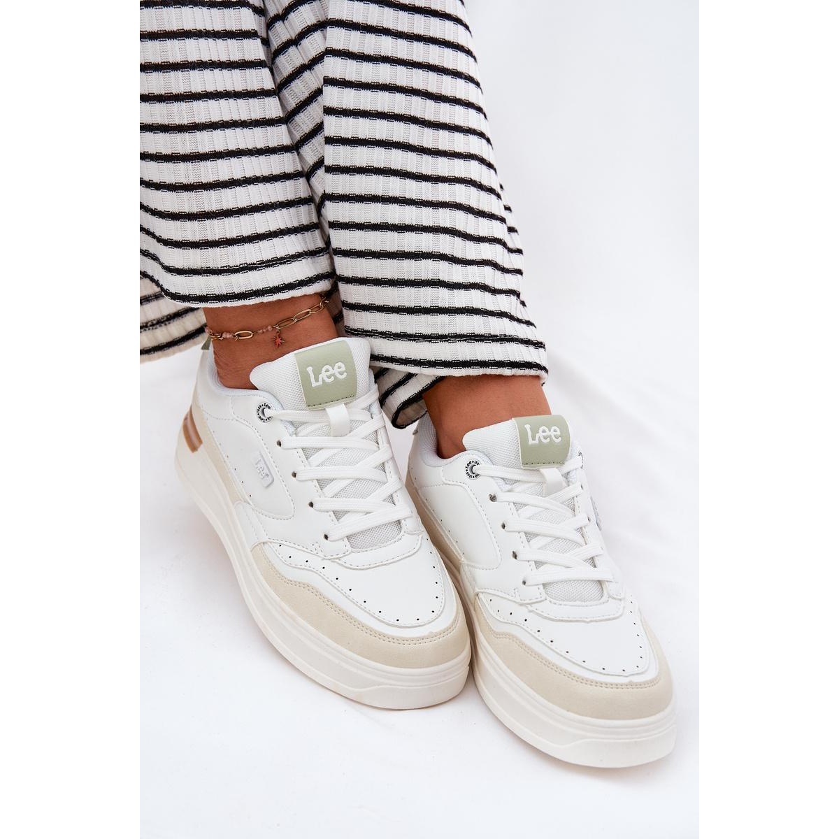 Dámske Tenisky Na Platforme LEE EMMA WOMEN LOW 50251014.04L Béžové - Béžová