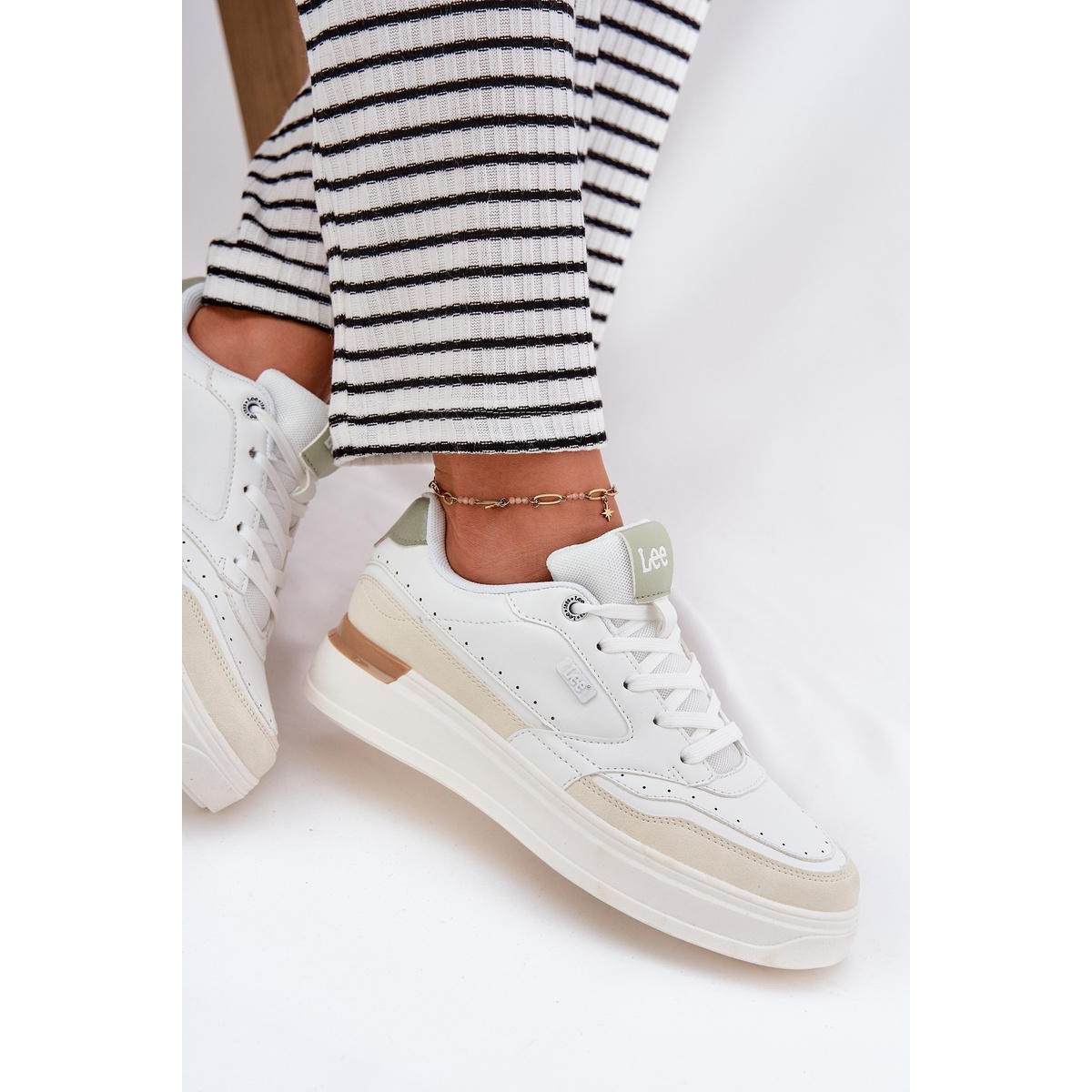 Dámske Tenisky Na Platforme LEE EMMA WOMEN LOW 50251014.04L Béžové - Béžová