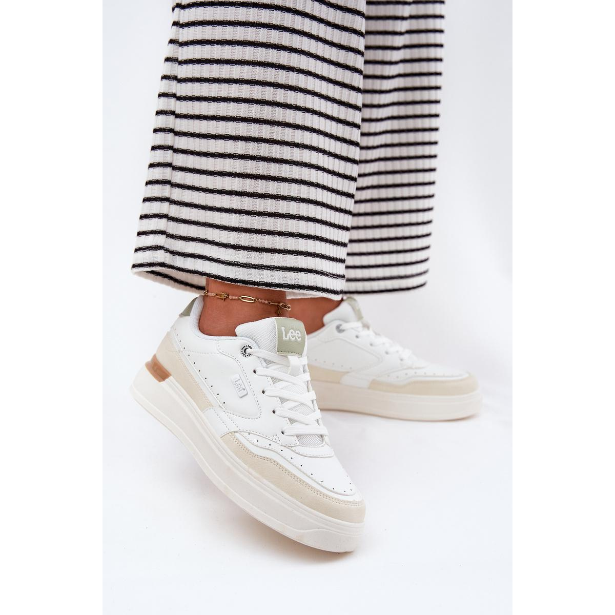 Dámske Tenisky Na Platforme LEE EMMA WOMEN LOW 50251014.04L Béžové - Béžová