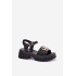 Dámske Kožené Sandále So Zlatým Detailom Vinceza 79541 Čierne - Čierna