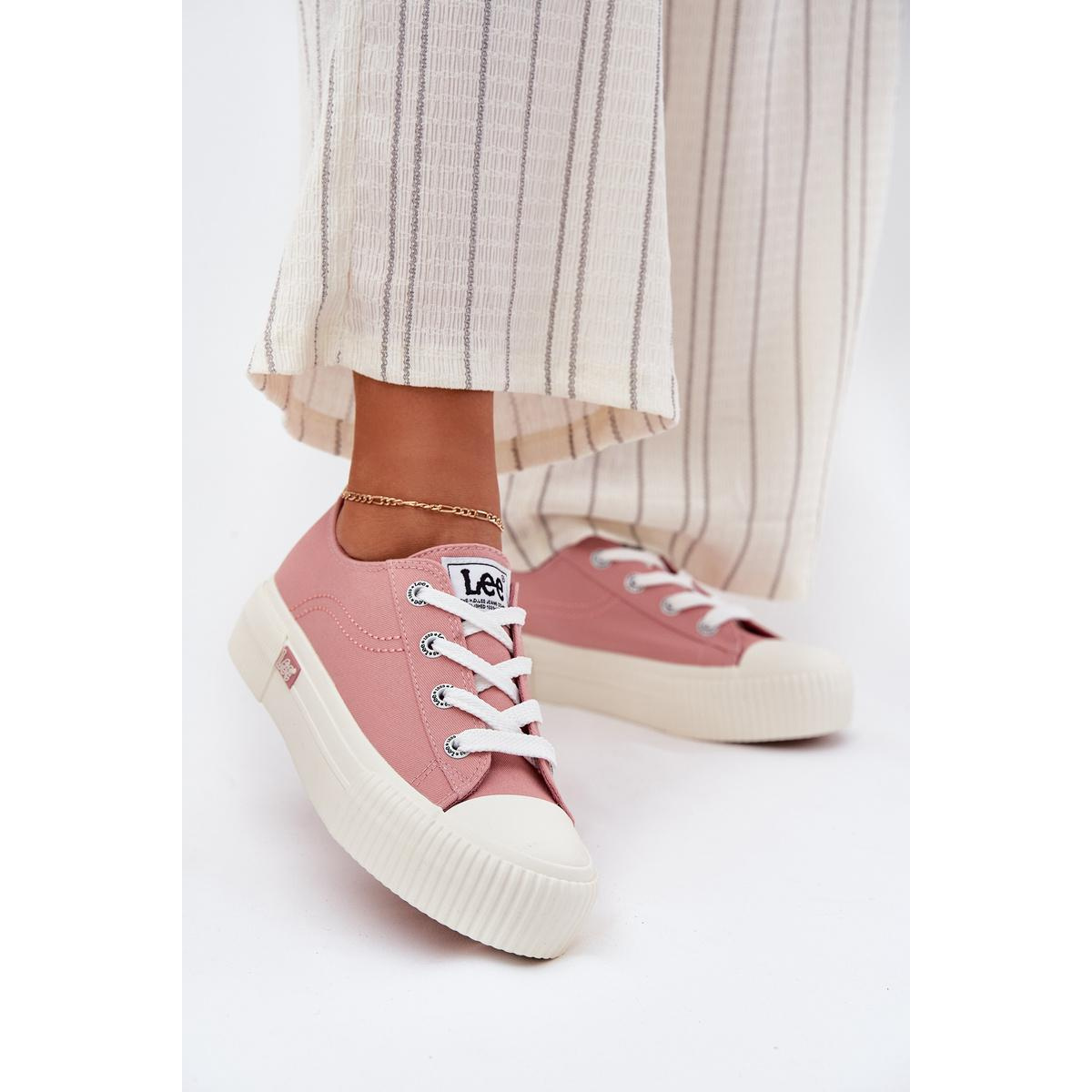 Dámske Tenisky Na Platforme Ružové LEE ISLA C WOMEN LOW 50251001 - Odtiene ružovej