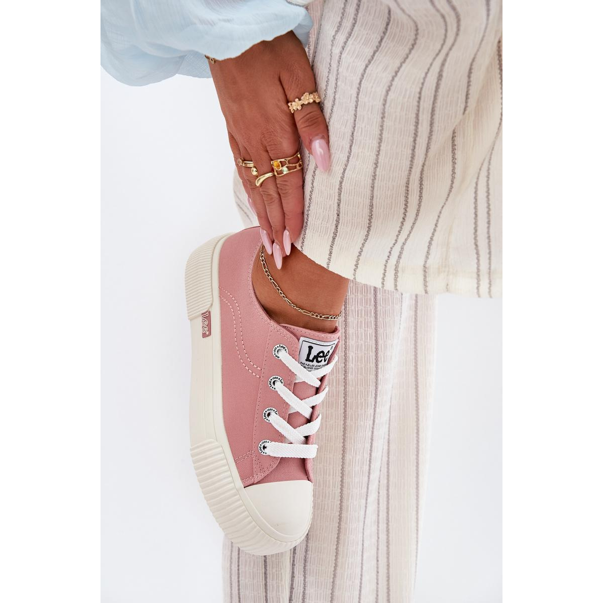 Dámske Tenisky Na Platforme Ružové LEE ISLA C WOMEN LOW 50251001 - Odtiene ružovej