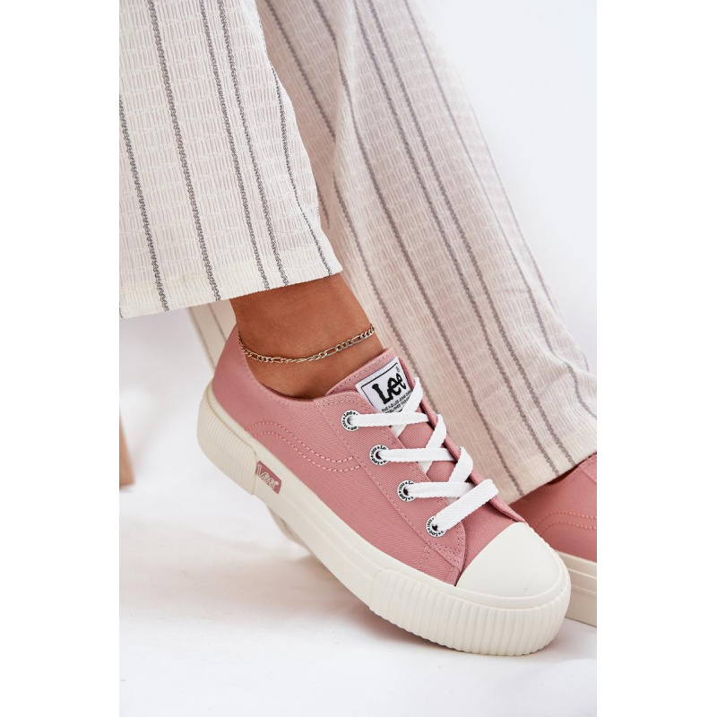 Dámske Tenisky Na Platforme Ružové LEE ISLA C WOMEN LOW 50251001 - Odtiene ružovej