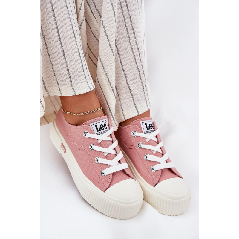 Dámske Tenisky Na Platforme Ružové LEE ISLA C WOMEN LOW 50251001 - Odtiene ružovej