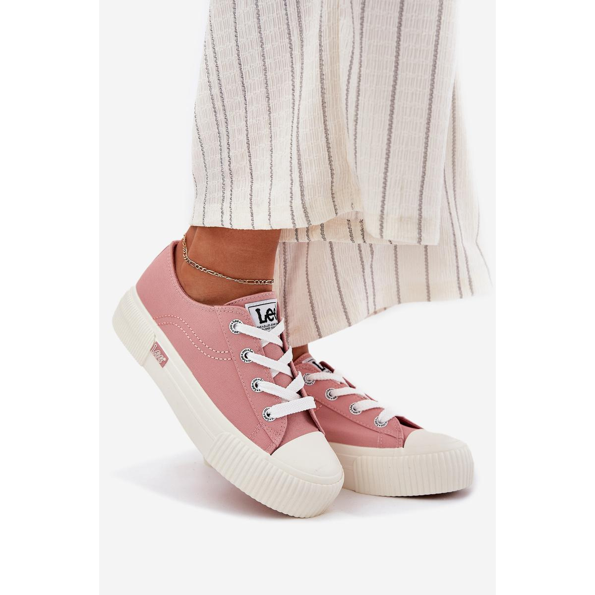 Dámske Tenisky Na Platforme Ružové LEE ISLA C WOMEN LOW 50251001 - Odtiene ružovej