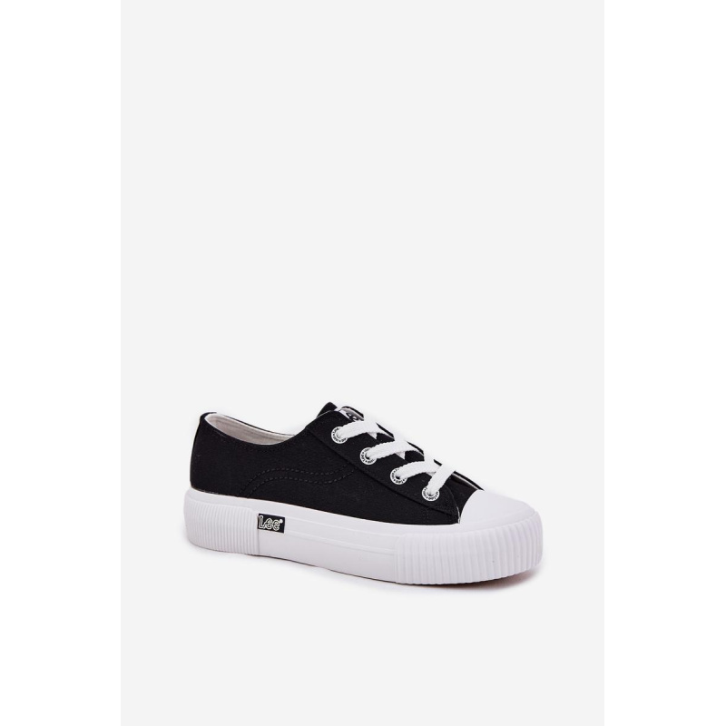 Dámske Tenisky Na Platforme Čierne LEE ISLA C WOMEN LOW 50251001 - Čierna