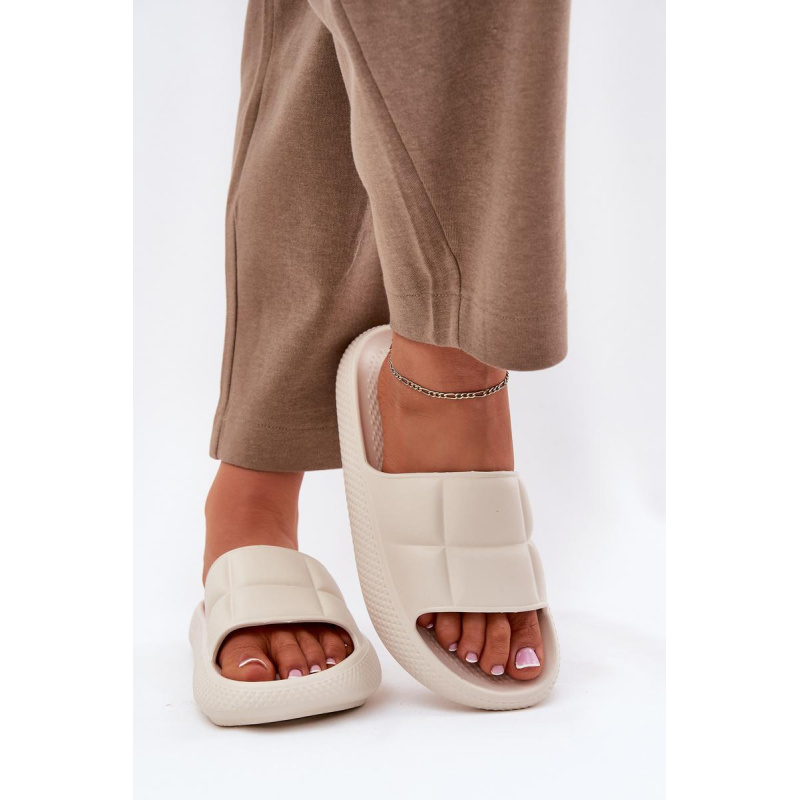 Pěnové Dámske Papuče LEE MAYA SLIDER WOMEN LOW 50251016 Béžové - Béžová