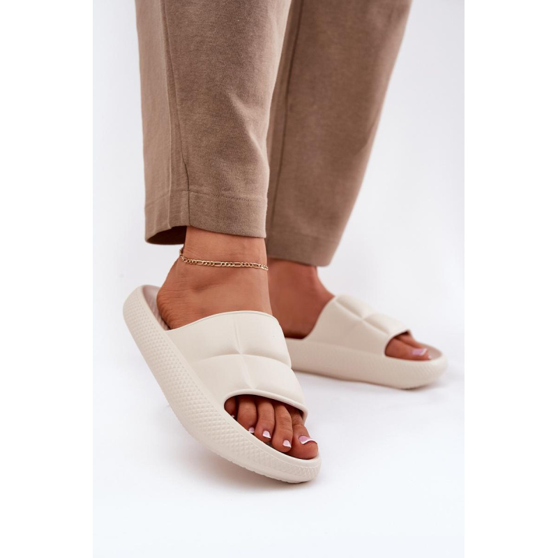 Pěnové Dámske Papuče LEE MAYA SLIDER WOMEN LOW 50251016 Béžové - Béžová