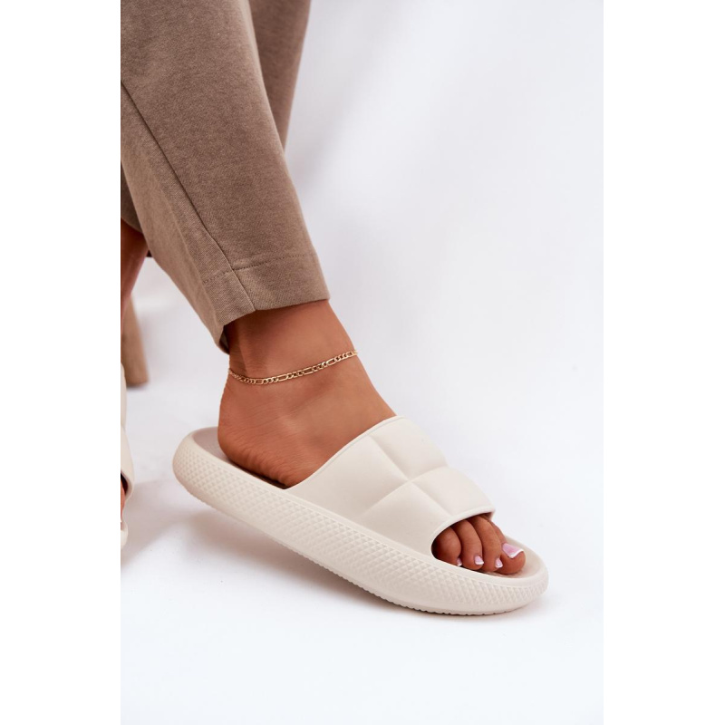 Pěnové Dámske Papuče LEE MAYA SLIDER WOMEN LOW 50251016 Béžové - Béžová