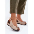 Dámske Ľahké Sandále Na Klíne Comfort Shoes Béžovo-Zlaté Efravia - Zlatá
