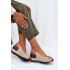 Dámske Ľahké Sandále Na Klíne Comfort Shoes Béžovo-Zlaté Efravia - Zlatá