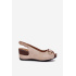 Dámske Ľahké Sandále Na Klíne Comfort Shoes Béžovo-Zlaté Efravia - Zlatá