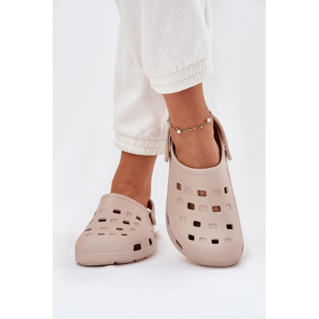 Dámske Pěnové Sandále Béžové LEMIGO 806 - Béžová